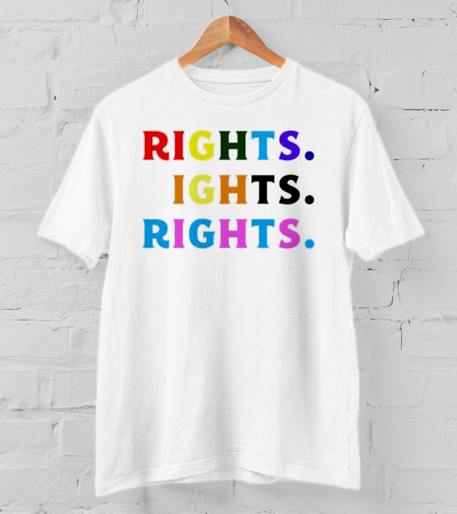 LGBT Rights Rights Rights Rainbow Pride T-Shirt