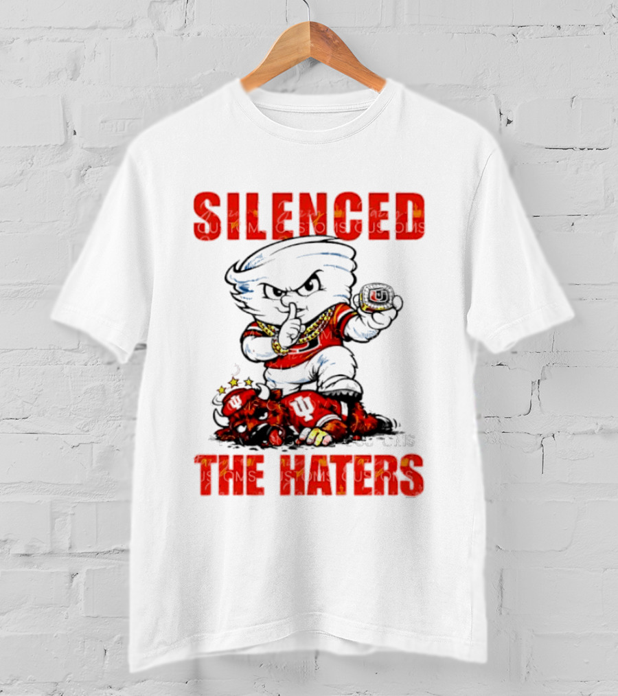 Miami Hurricanes Silenced The Haters Bold Cartoon T-Shirt