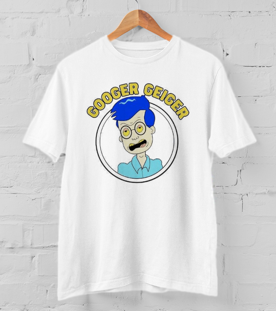 Mission Hill Googer Geiger Character Blue Hair Glasses T-Shirt