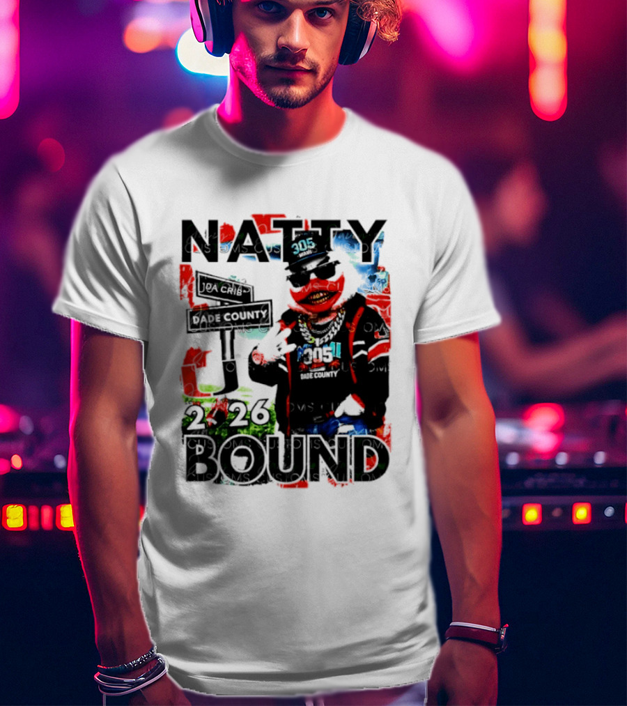 Natty Bound 2026 Miami Hurricanes Sebastian The Ibis Dade County Da Crib 305 T-Shirt