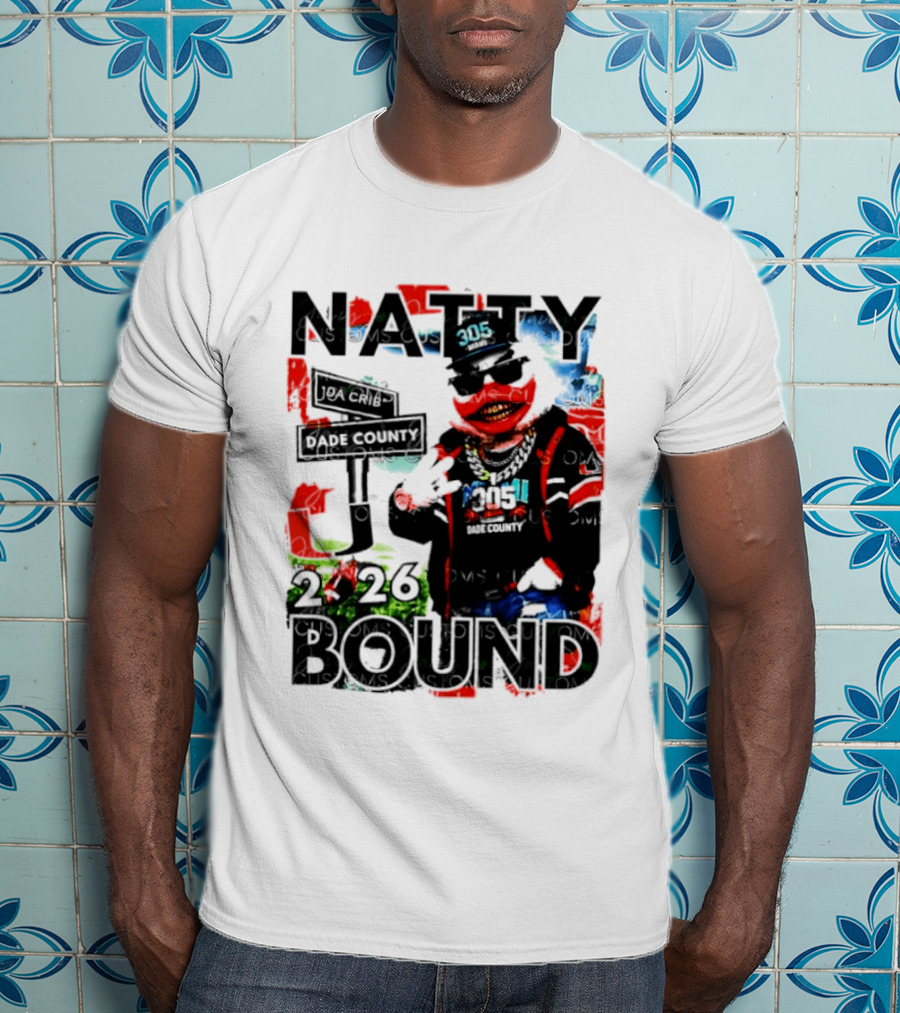 Natty Bound 2026 Miami Hurricanes Sebastian The Ibis Dade County Da Crib 305 T-Shirt