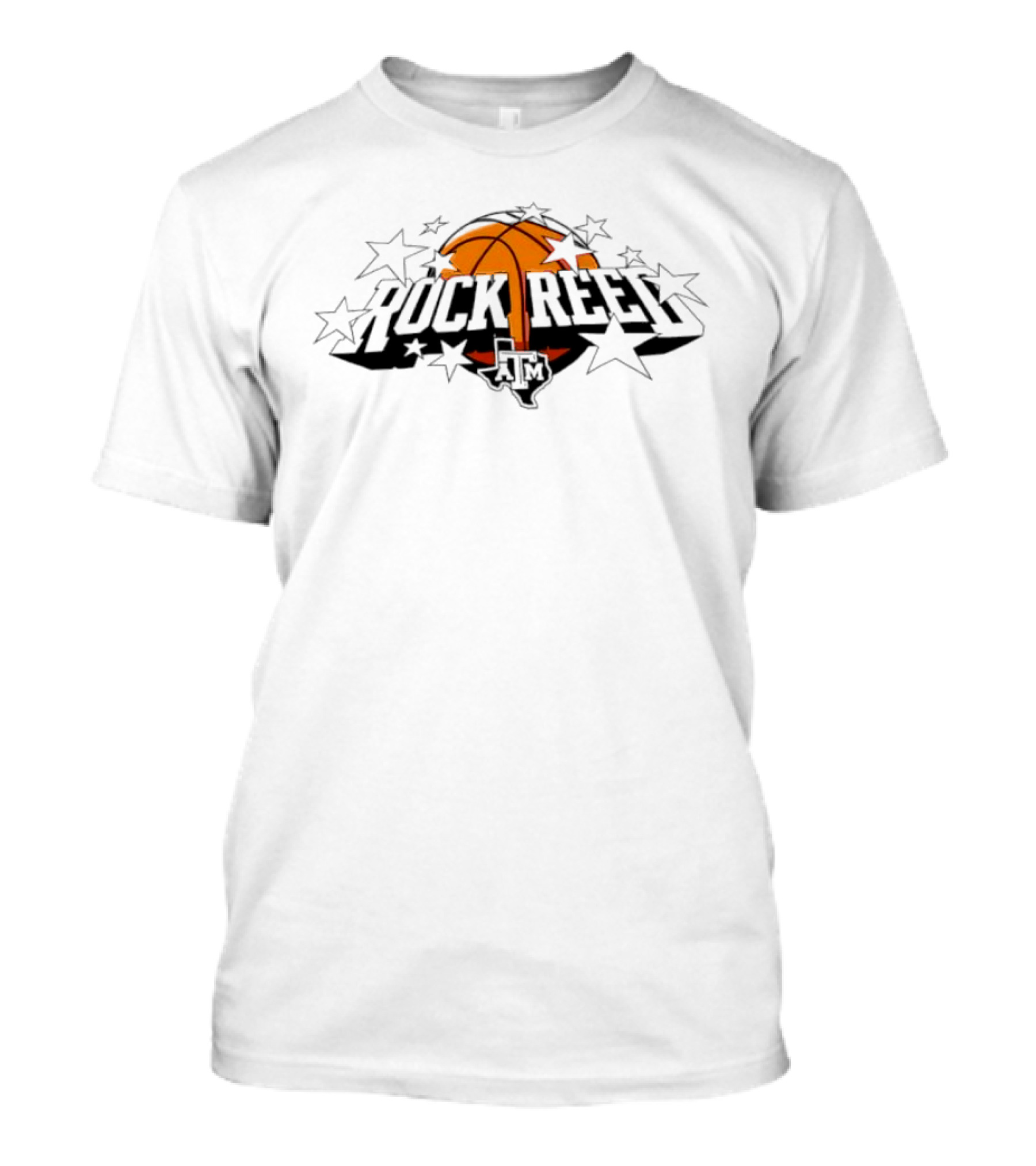Rock Reed Texas A&M Aggies Basketball Stars T-Shirt