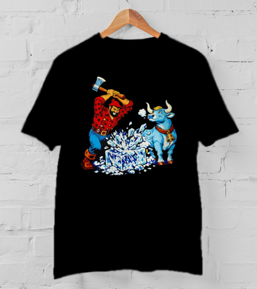 Paul Bunyan Anti Ice Minnesota Resist Fascists Political T-Shirt