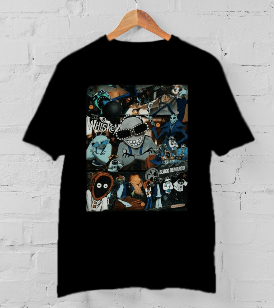 Asap Rocky Don't Be Dumb Whiskey Black Demarco Collage T-Shirt