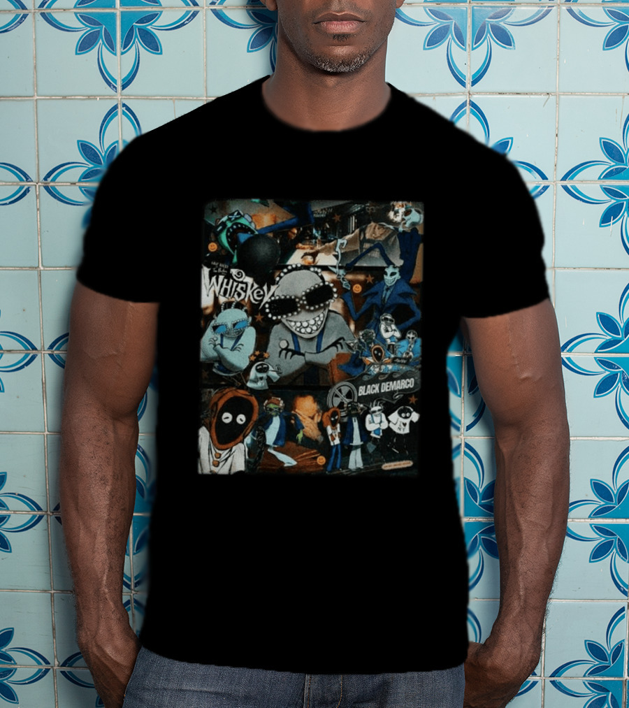 Asap Rocky Don't Be Dumb Whiskey Black Demarco Collage T-Shirt