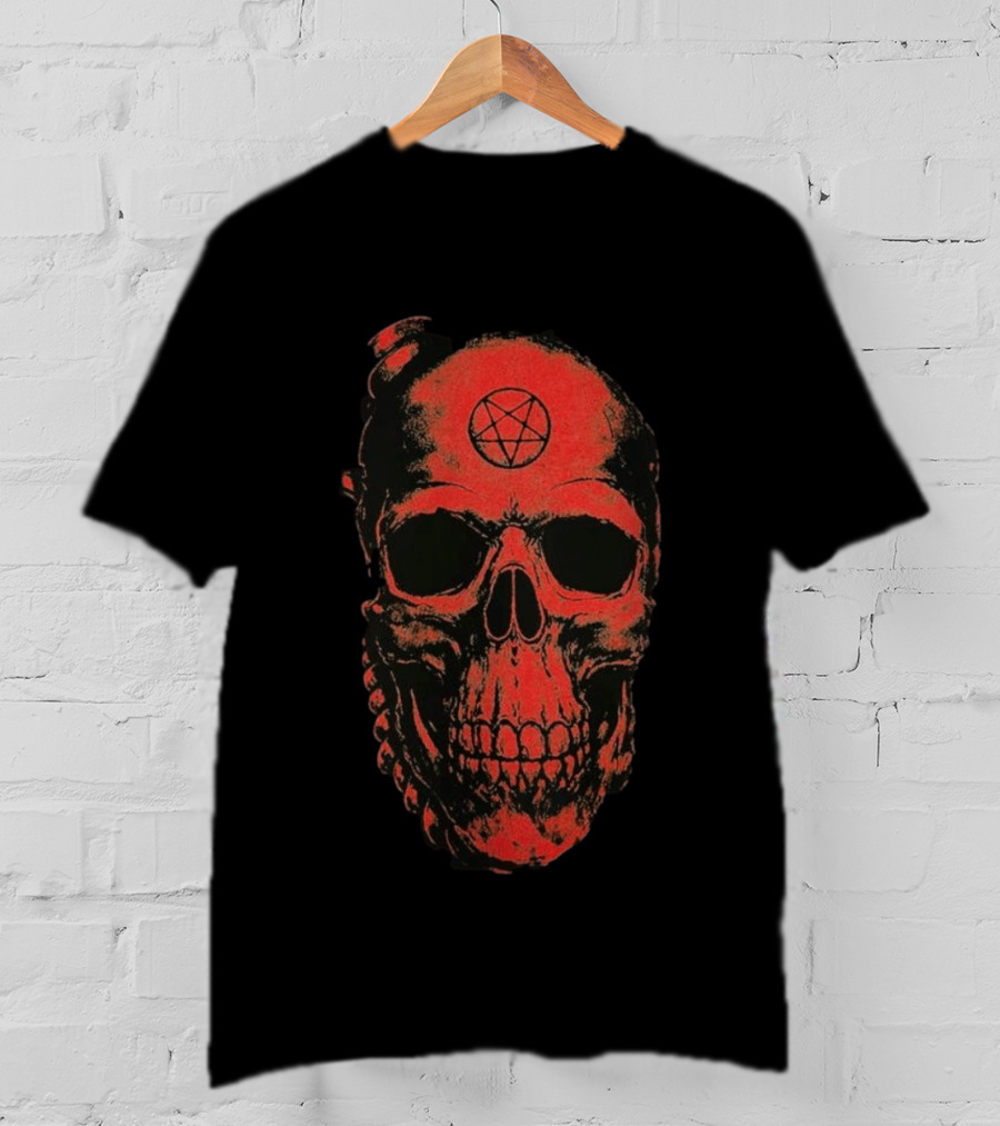 Spite New World Killer Tour 2026 VIP Bundle Exclusive Red Skull Pentagram T-Shirt