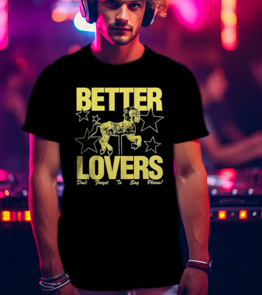Better Lovers Say Please Stars Carousel T-Shirt
