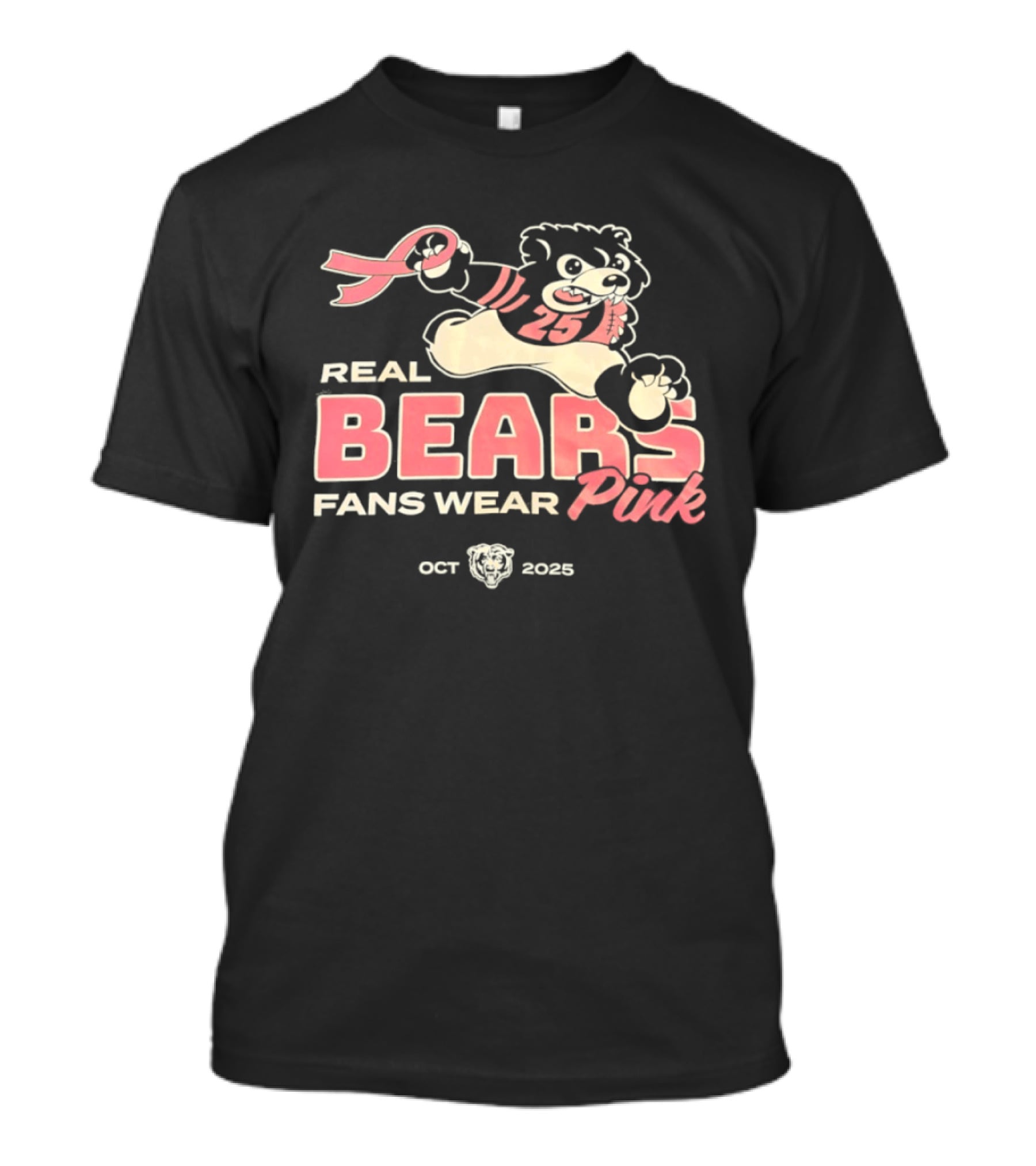 Real Bears Fans Wear Pink October 2025 T-Shirt