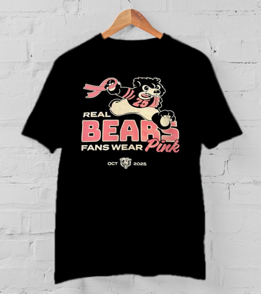 Real Bears Fans Wear Pink October 2025 T-Shirt