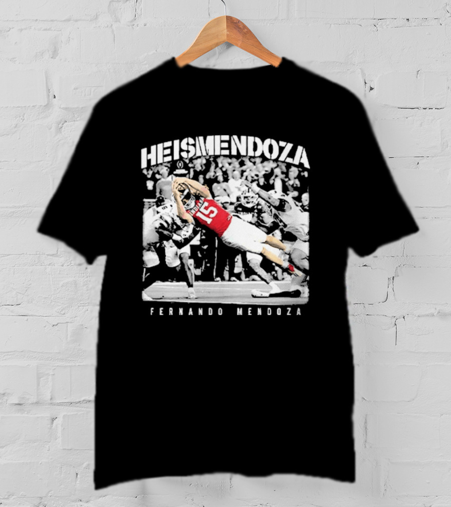 HEISMENDOZA Fernando Mendoza Football Diving Catch T-Shirt