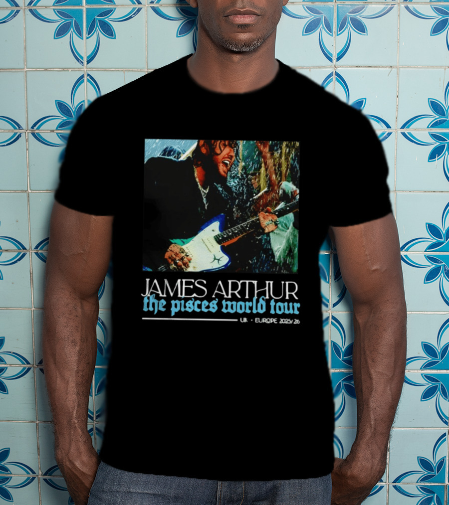 JAMES ARTHUR The Pisces World Tour UK Europe 2023/24 T-Shirt