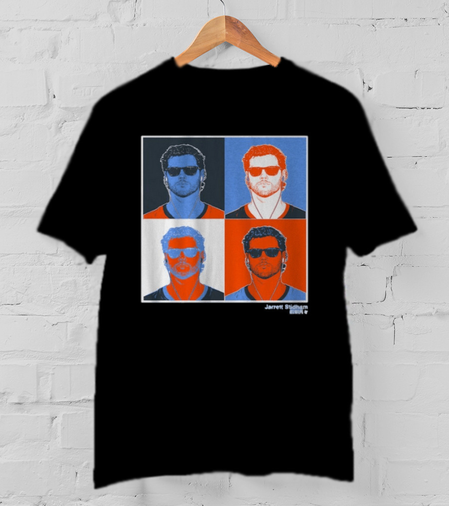 Jarrett Stidham Pop Art Style Sunglasses Quadrant T-Shirt