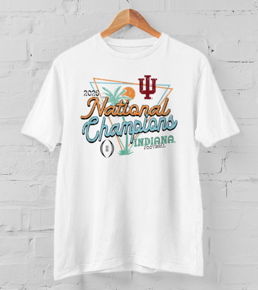 Indiana Hoosiers 2025 National Champions Football Pastel T-Shirt