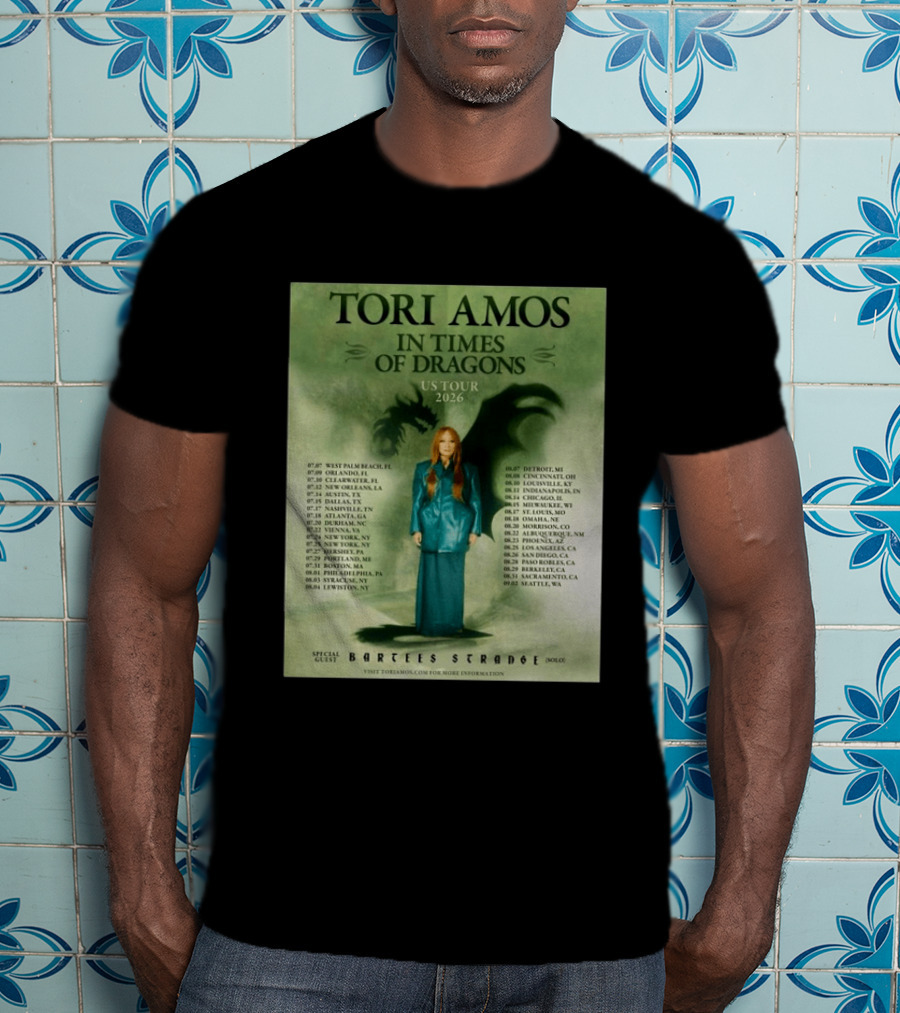Tori Amos In Times Of Dragons US Tour 2026 Greek Theatre Los Angeles T-Shirt