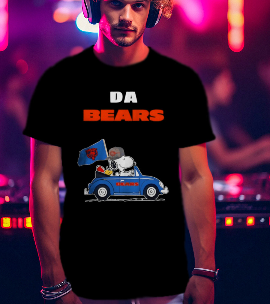 Chicago Bears Snoopy Woodstock Car Da Bears T-Shirt
