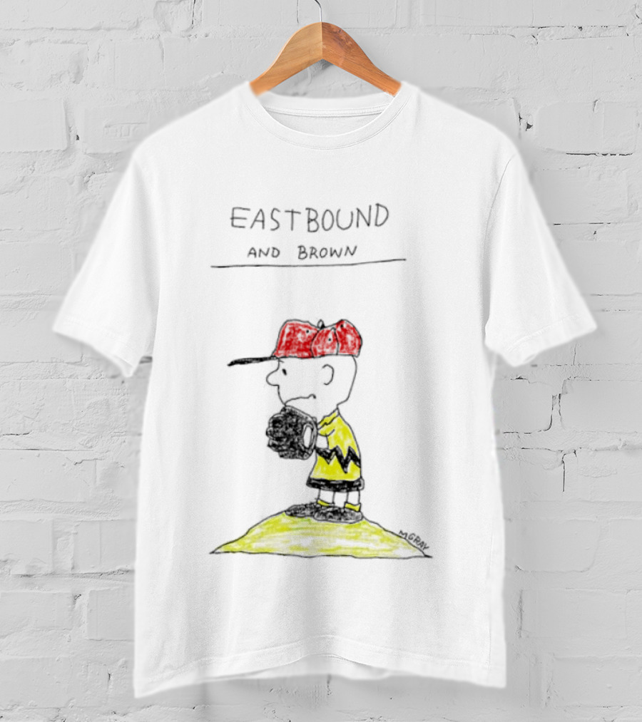 Eastbound And Brown Charlie Comic Baseball Pitcher T-Shirt
