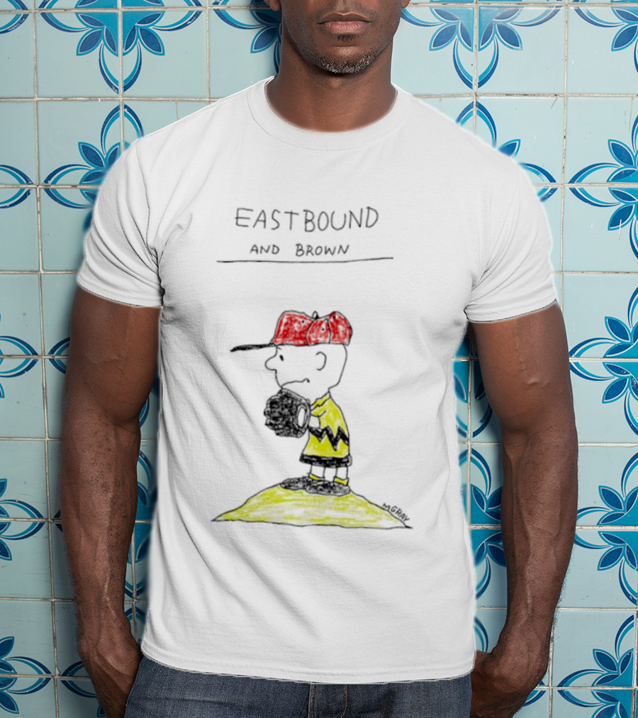 Eastbound And Brown Charlie Comic Baseball Pitcher T-Shirt
