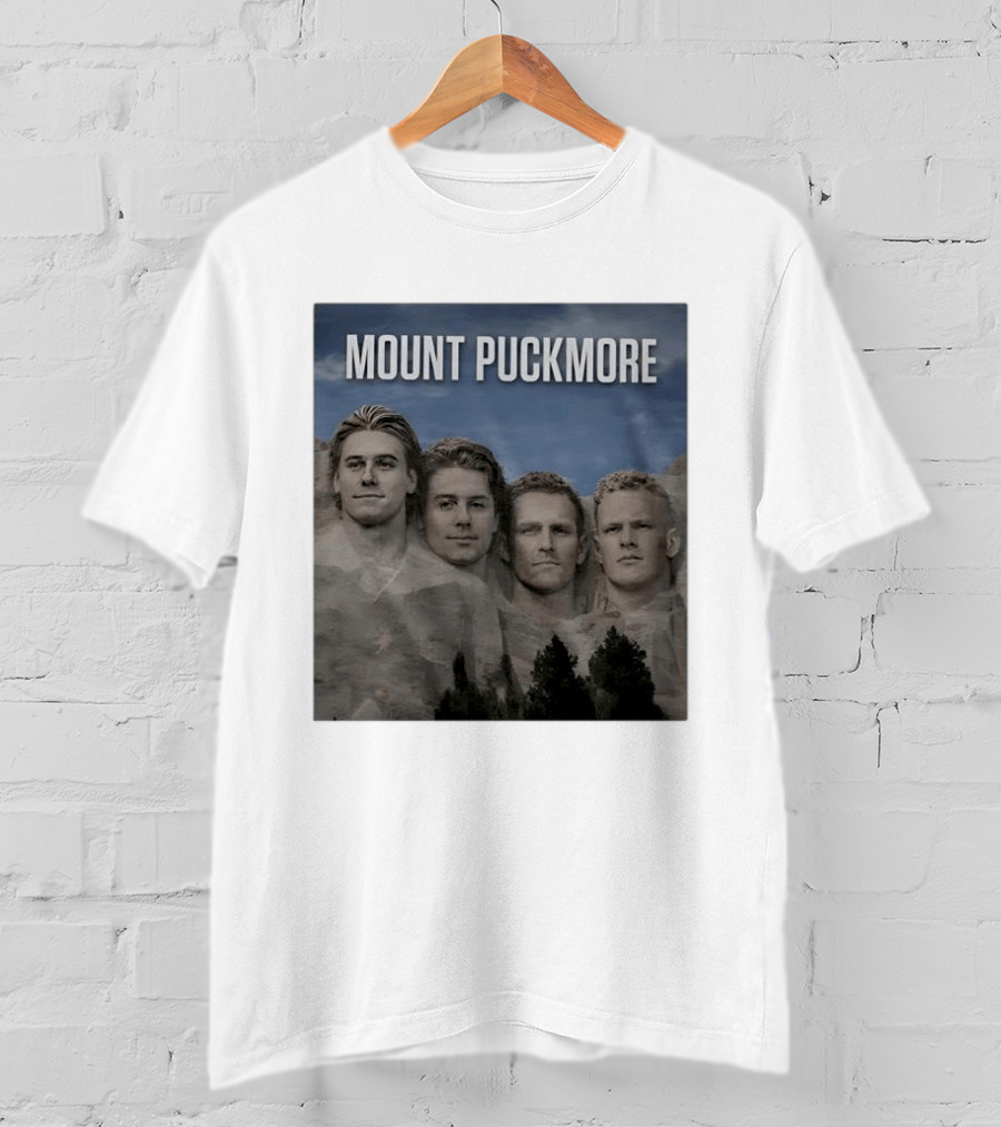 Mount Puckmore Hockey Stars Carved Into Stone Mountain T-Shirt