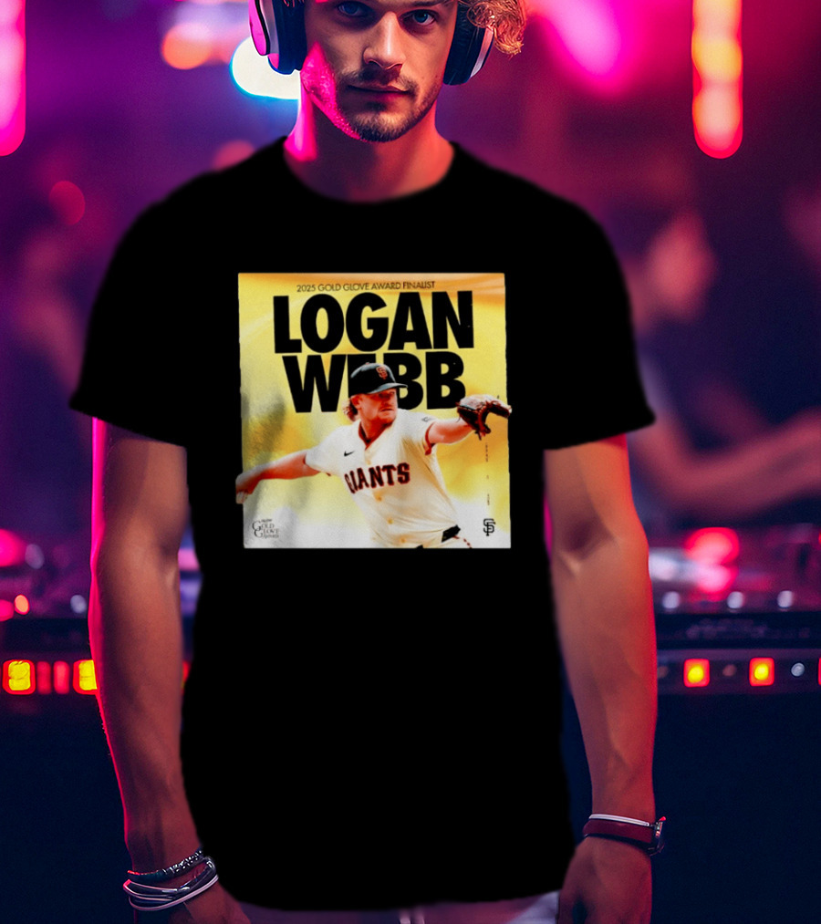 2025 Gold Glove Award Finalist Logan Webb Giants T-Shirt