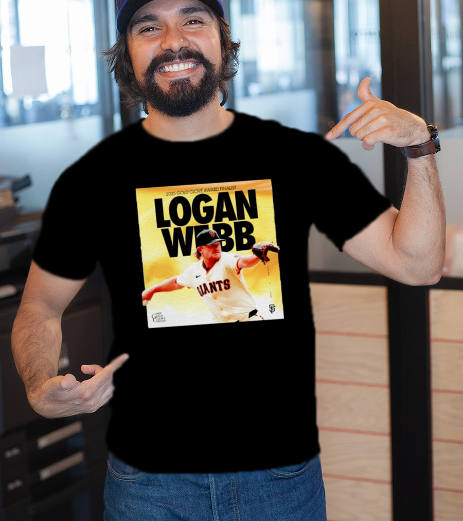 2025 Gold Glove Award Finalist Logan Webb Giants T-Shirt
