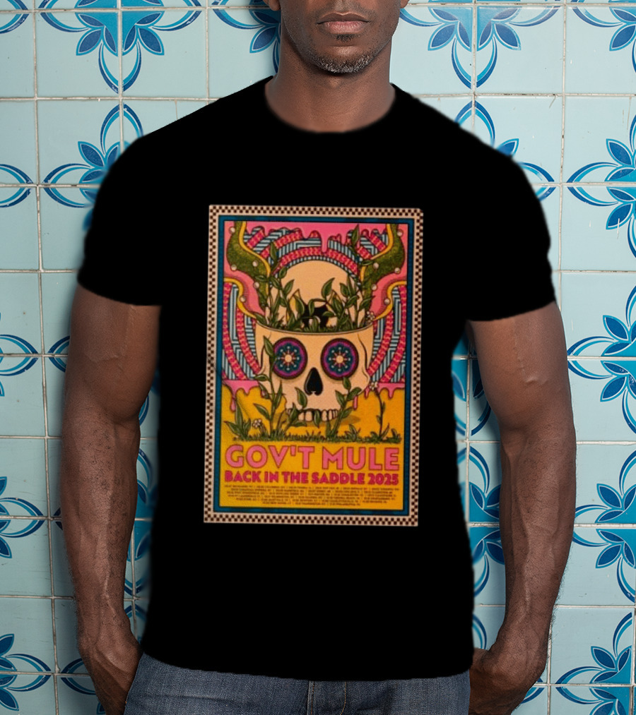 Gov't Mule Back In The Saddle 2025 Skull T-Shirt