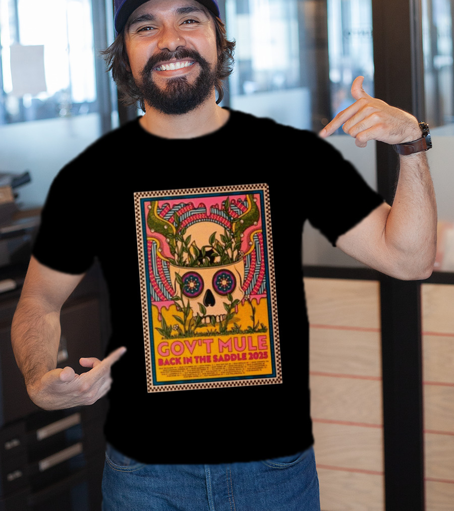Gov't Mule Back In The Saddle 2025 Skull T-Shirt