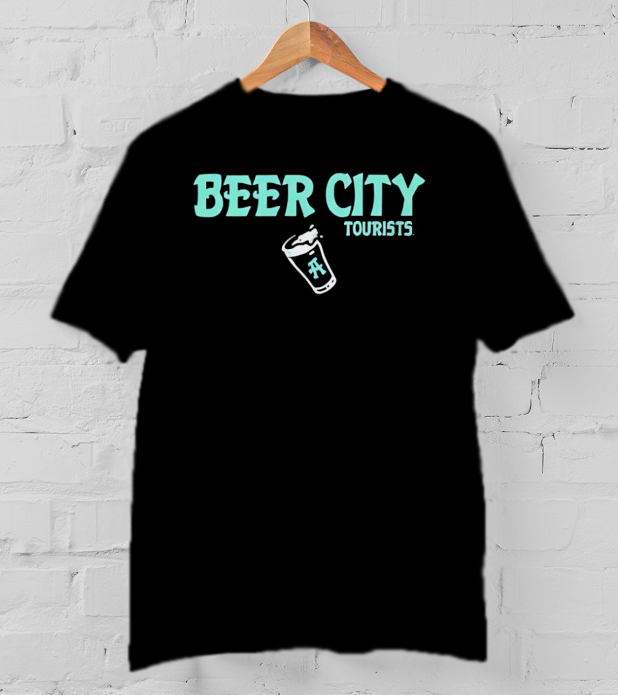 Beer City Tourists Pint Glass Fun Adventure T-Shirt