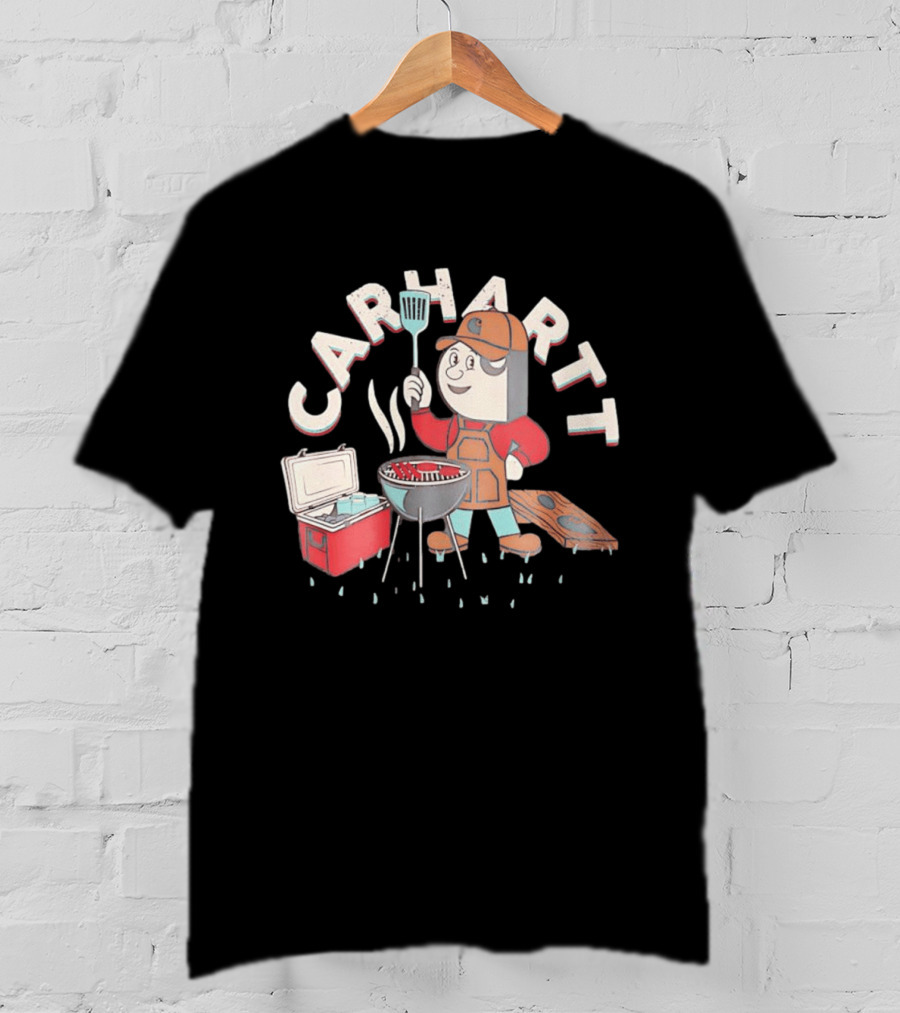 Carhartt BBQ Character With Grill And Cooler T-Shirt