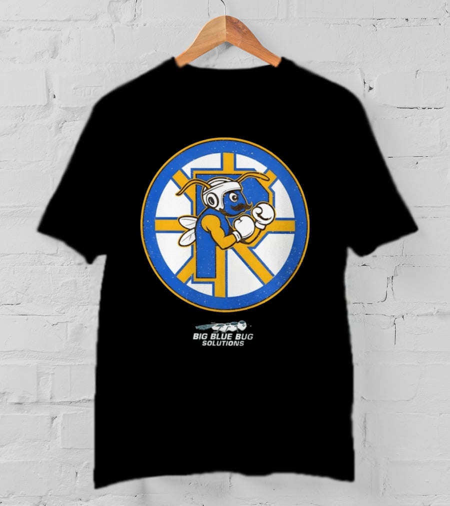 Providence Bruins Hockey Big Blue Bug Solutions Boxing Ant T-Shirt