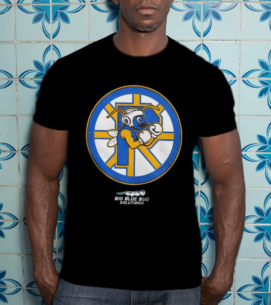 Providence Bruins Hockey Big Blue Bug Solutions Boxing Ant T-Shirt