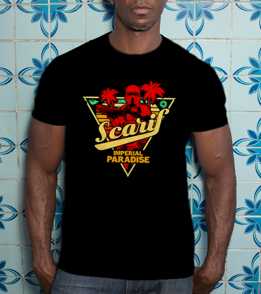 Scarif Imperial Paradise Tropical Trooper Beach T-Shirt