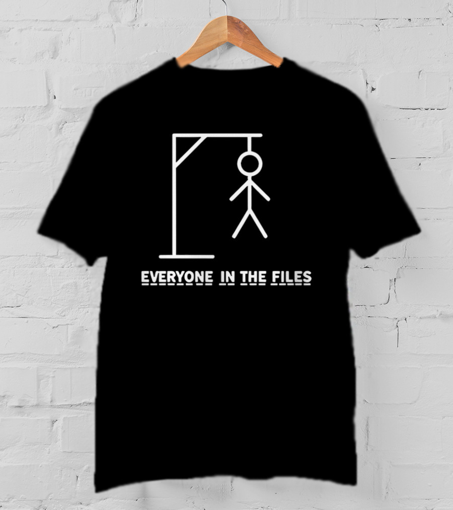 Everyone In The Files Hangman Stick Figure T-Shirt