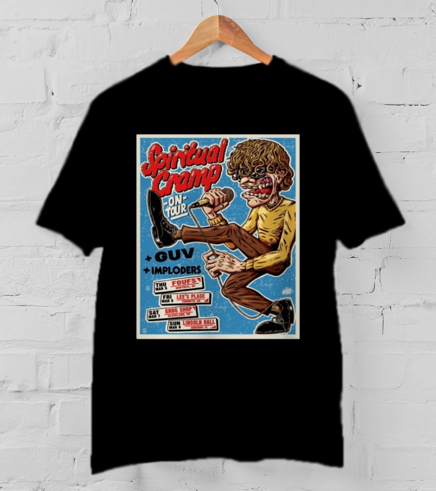 Spiritual Cramp On Tour With GUV And Imploders Cleveland OH Mar 7 2026 T-Shirt