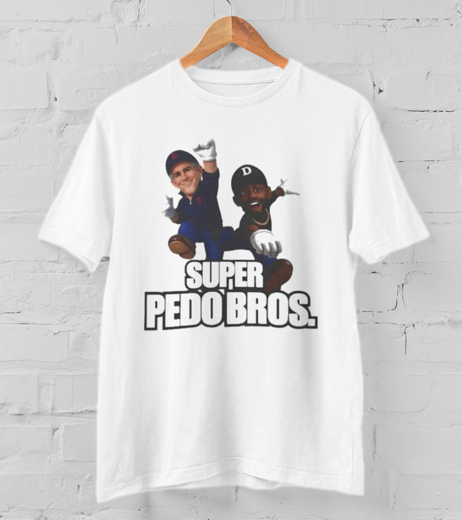 Super Pedo Bros Satire 8 Bit T-Shirt