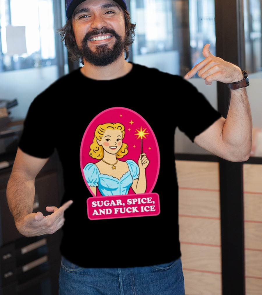 Sugar Spice And Fuck Ice Retro Cartoon Magic Wand T-Shirt