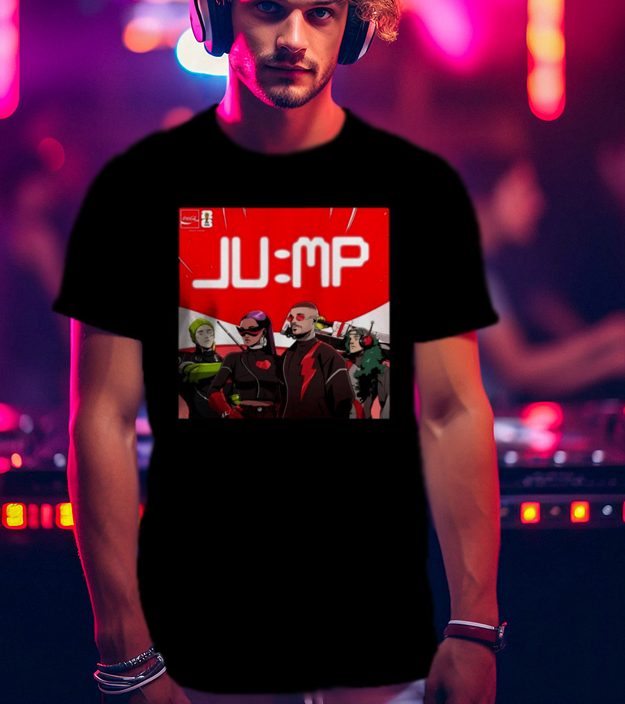 Jump J Balvin Amber Mark Steve Vai Travis Barker Coca Cola Anthem FIFA World Cup 2026 T-Shirt