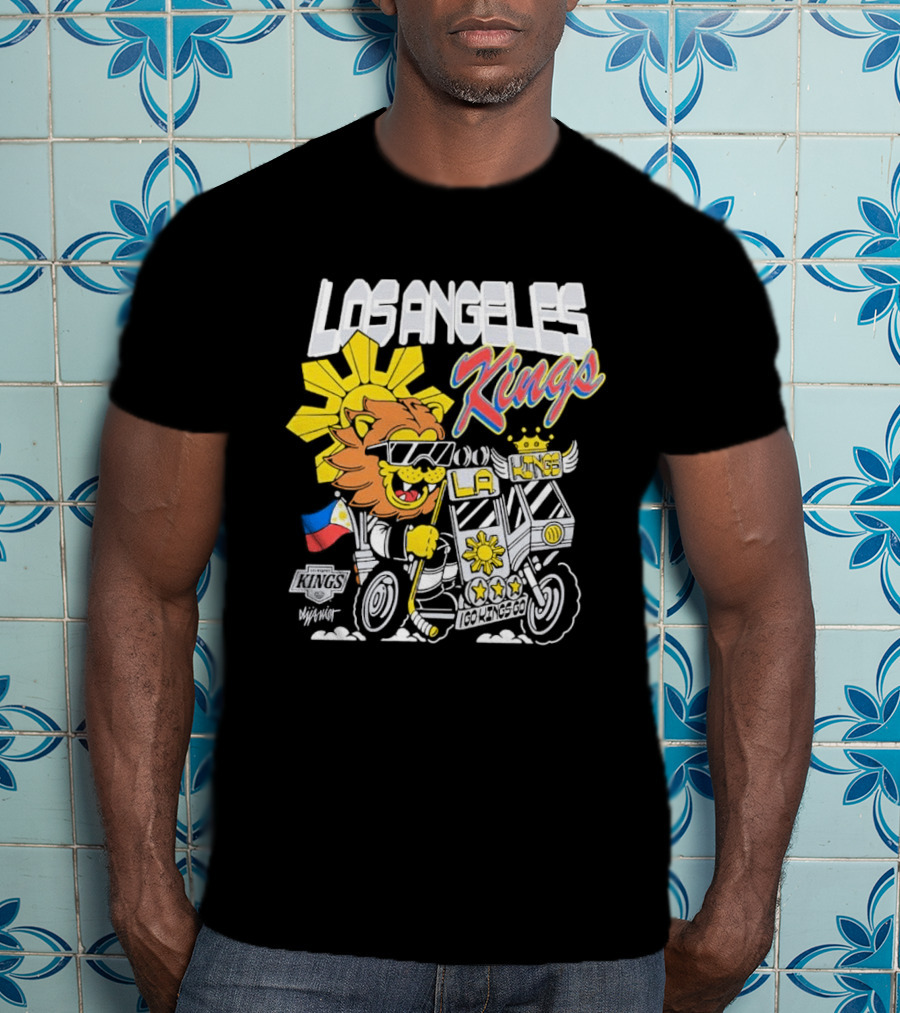 Los Angeles Kings Filipino Heritage Night Sun Lion T-Shirt