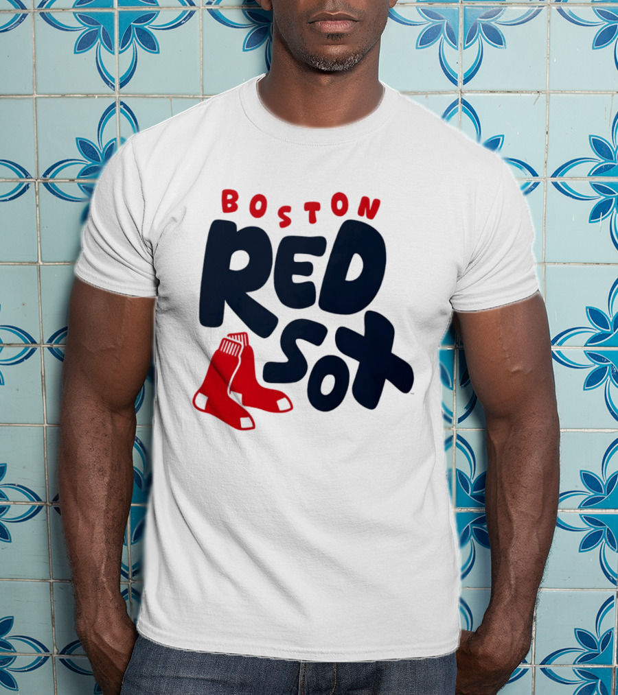 Boston Red Sox Bubble Crew Neck Baseball T-Shirt