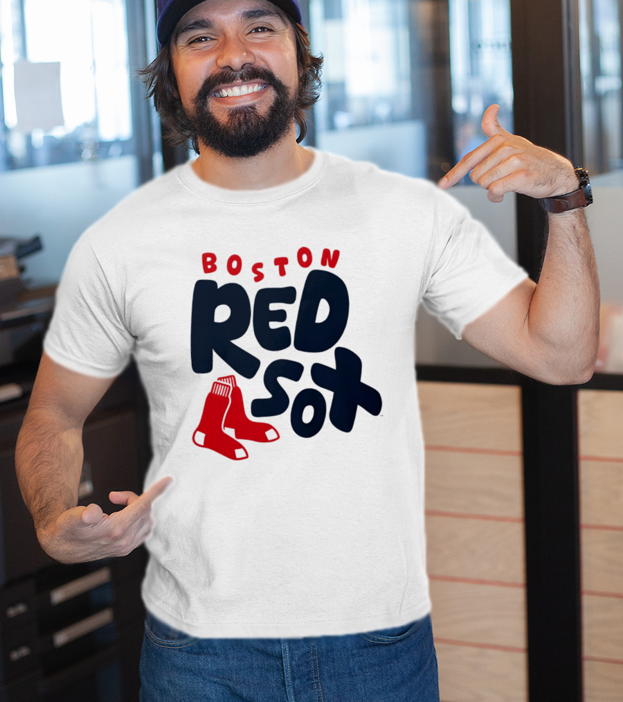 Boston Red Sox Bubble Crew Neck Baseball T-Shirt