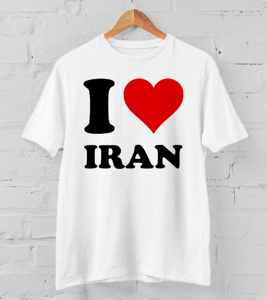 I Love Iran Heart Symbol Patriotic Expression T-Shirt