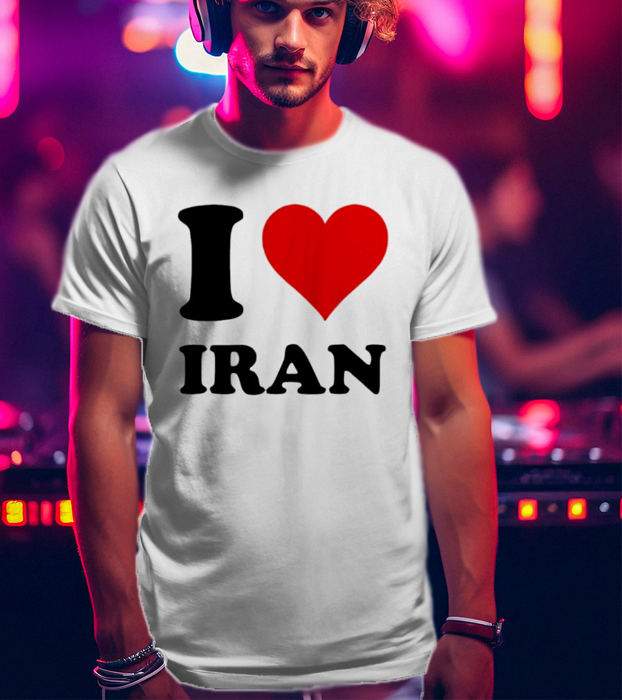 I Love Iran Heart Symbol Patriotic Expression T-Shirt