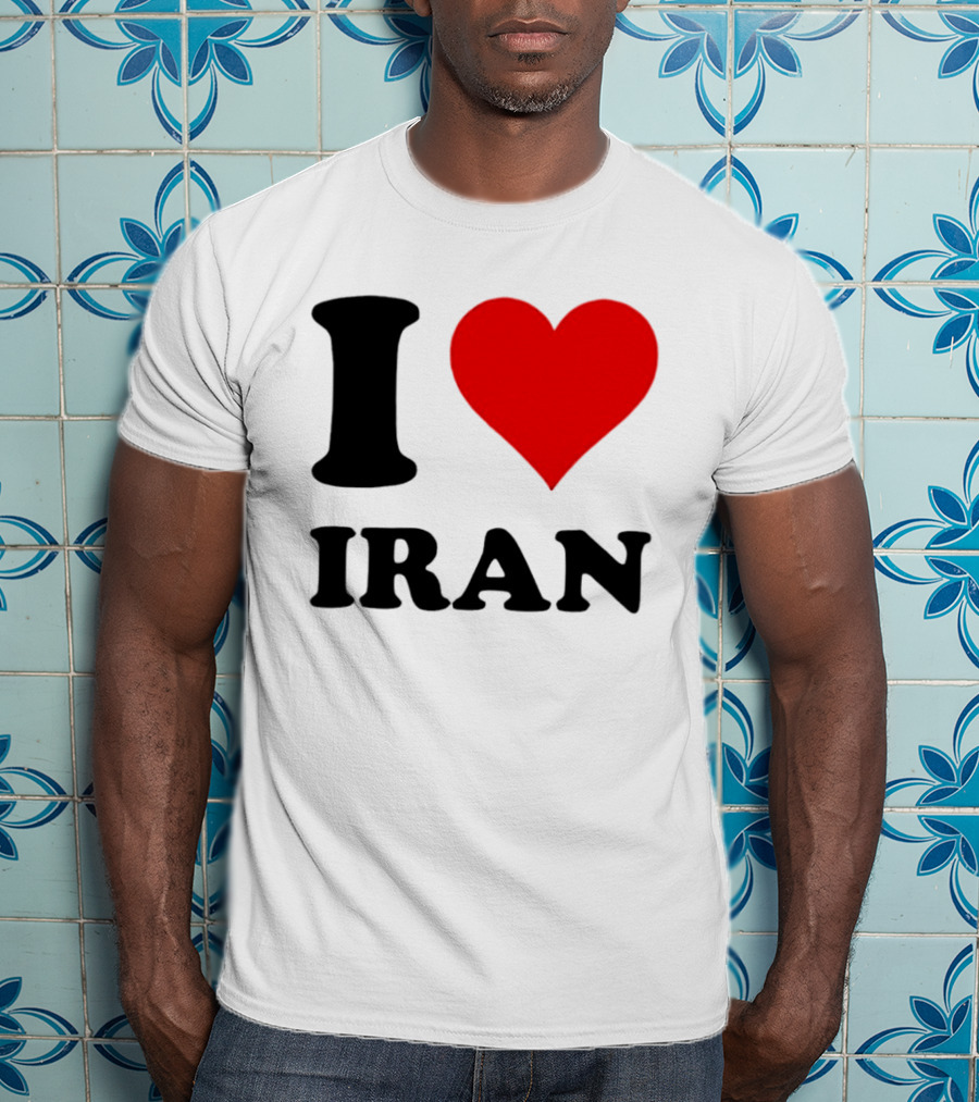 I Love Iran Heart Symbol Patriotic Expression T-Shirt