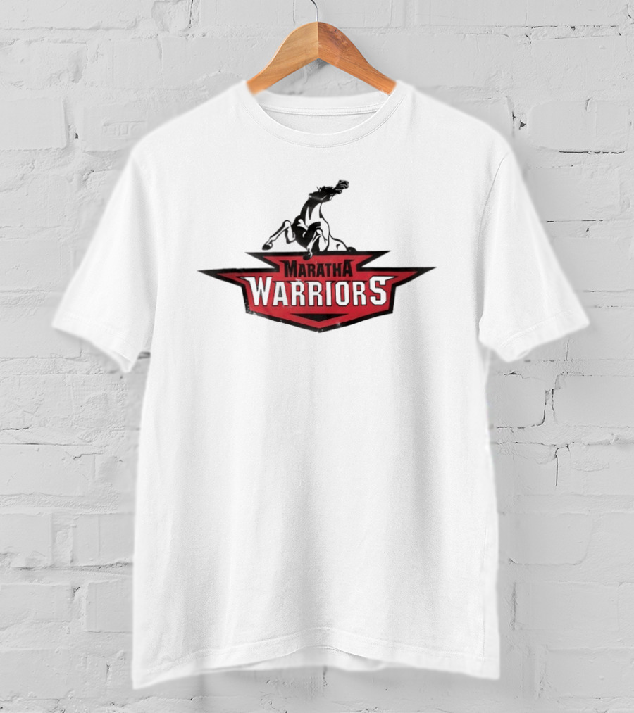 Maratha Warriors Historical Warhorse Emblem With Black T-Shirt