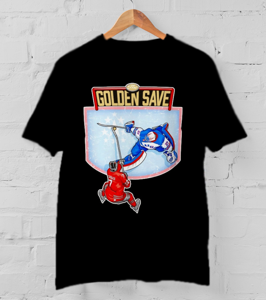 USA Hockey The Golden Save Canada Matchup T-Shirt