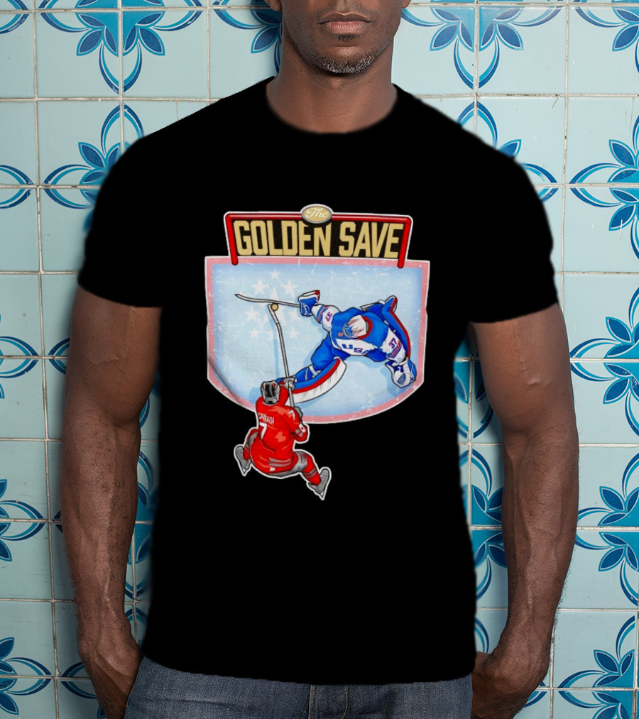 USA Hockey The Golden Save Canada Matchup T-Shirt
