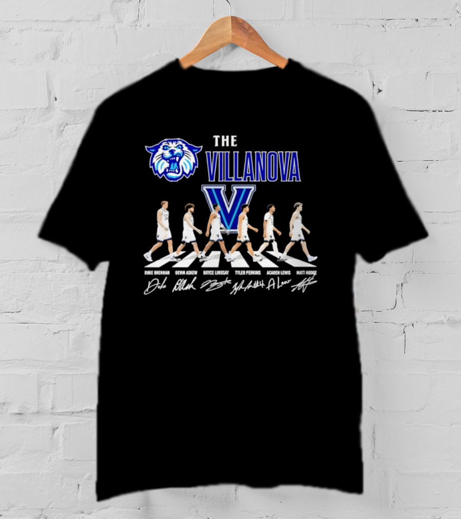 The Villanova Wildcats Basketball Player Abbey Road NCAA T-Shirt