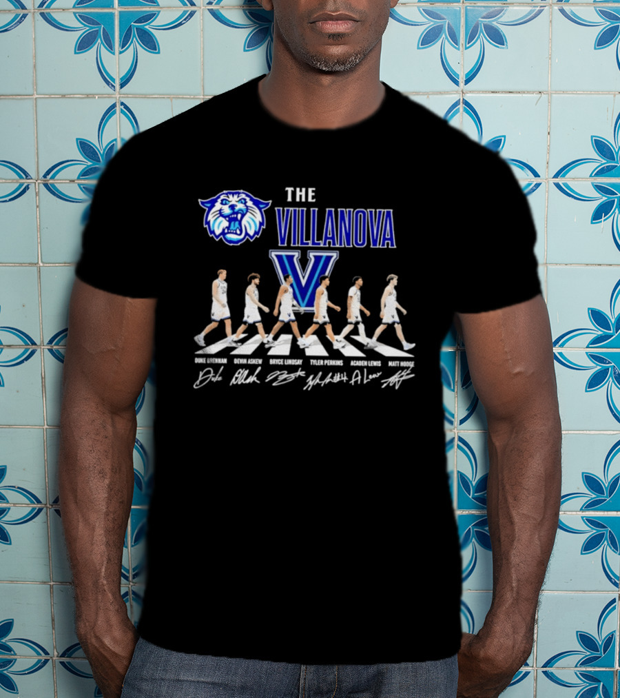 The Villanova Wildcats Basketball Player Abbey Road NCAA T-Shirt