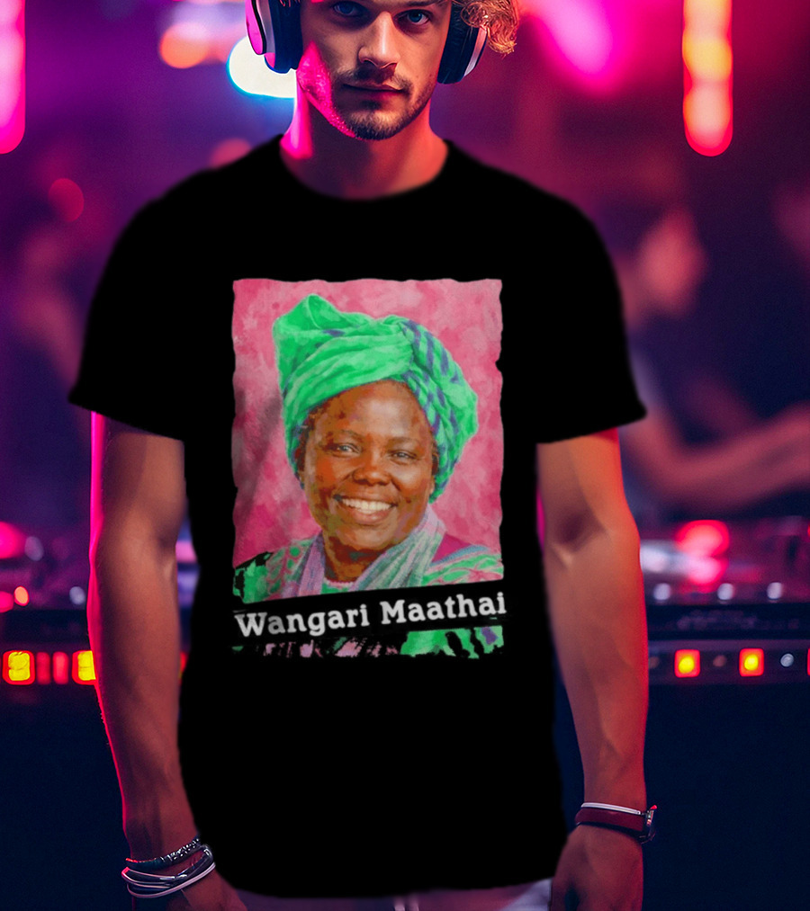 Wangari Maathai Green Turban T-Shirt