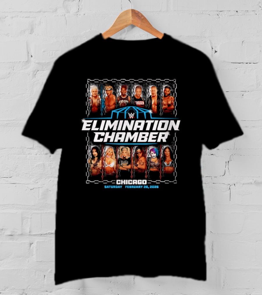Elimination Chamber 2026 WWE Chicago Event February 26 Saturday T-Shirt