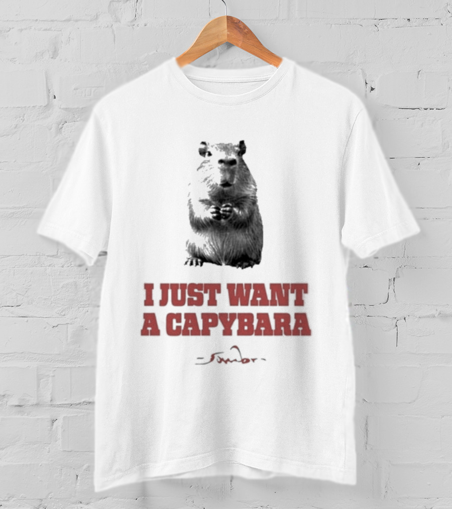 I Just Want A Capybara Dark T-Shirt